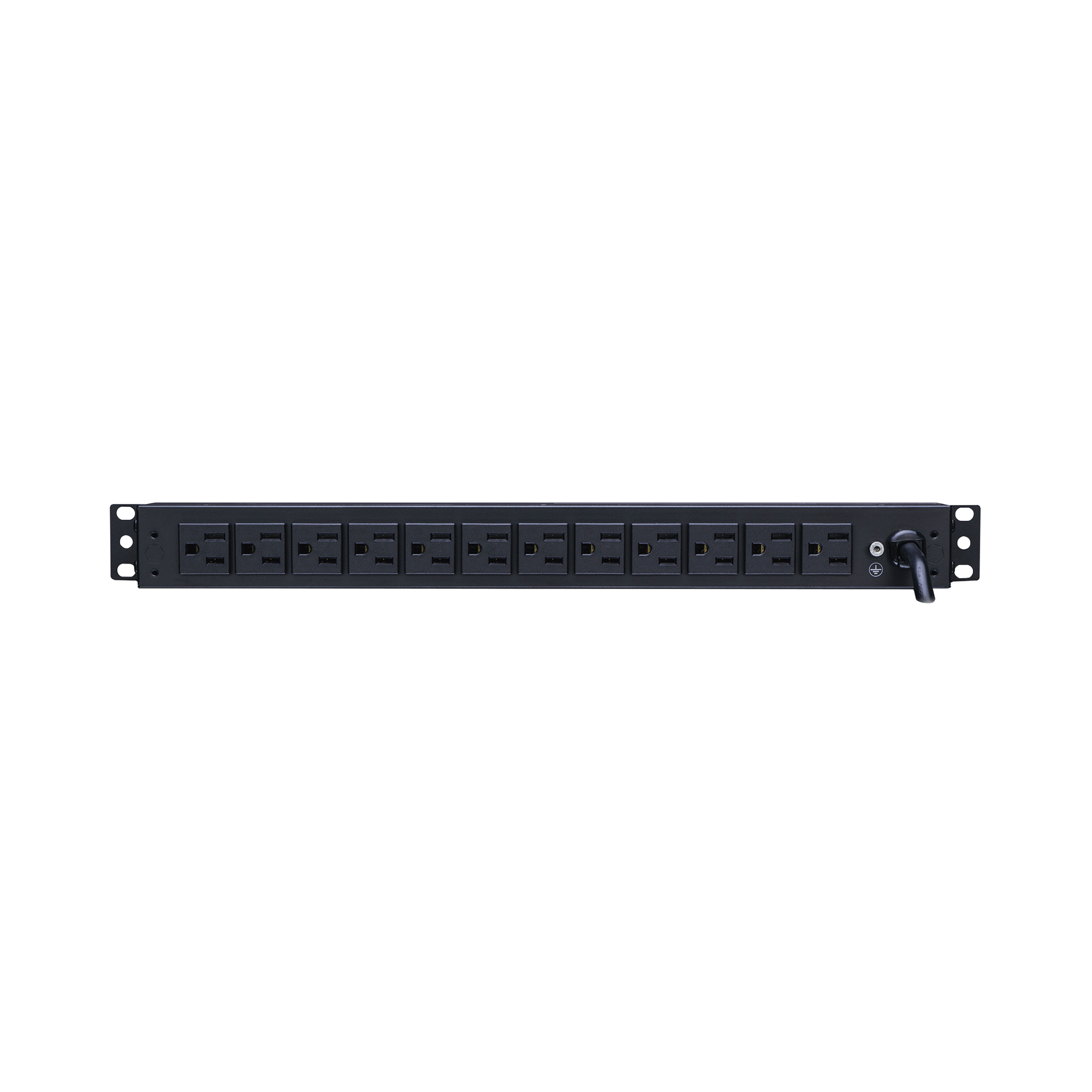 PDU Básico Para Distribución de Energía, Con 12 Tomas NEMA 5-15R Traseras, 1UR, 15 Amp, 120 Vca PDU Básico Para Distribución de Energía, Con 12 Tomas NEMA 5-15R Traseras, 1UR, 15 Amp, 120 Vca